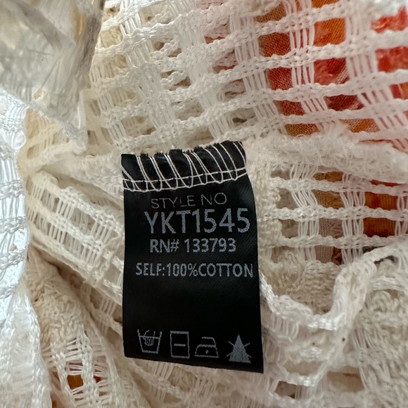 POL Orange and Cream Button Down Shirt - Picture 6 of 6